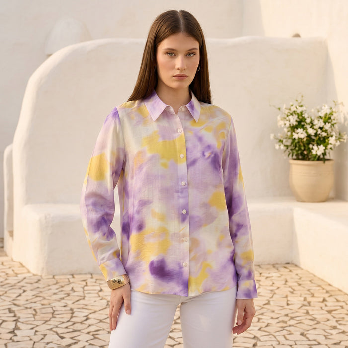 Max tie-dye shirt purple