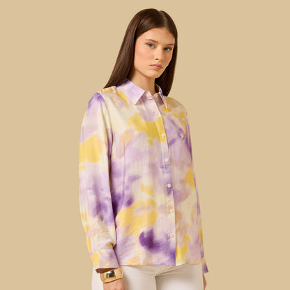 Max tie-dye shirt purple