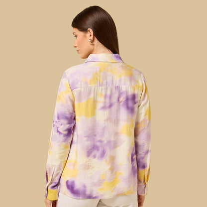 Max tie-dye shirt purple
