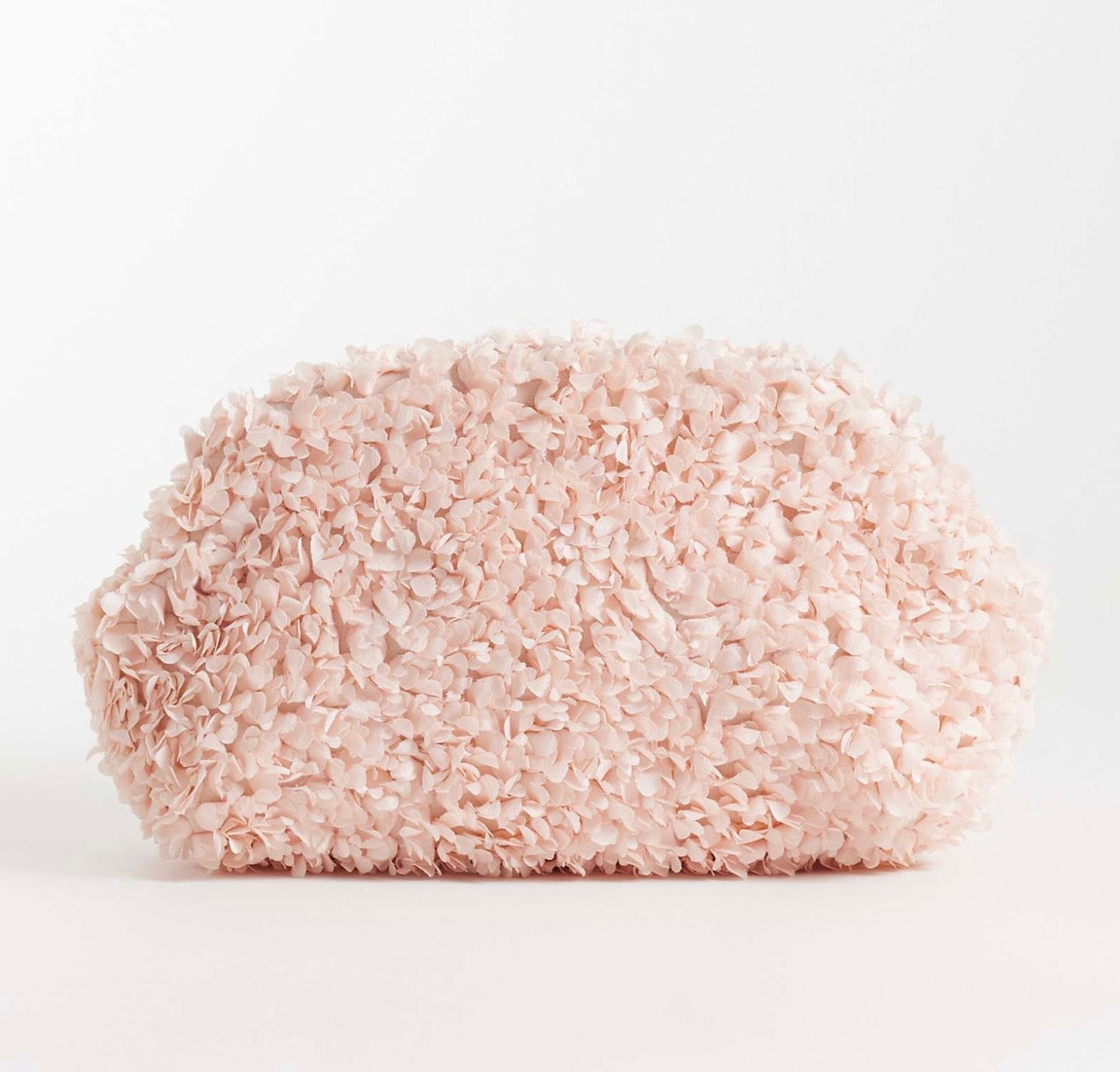 Ruffle clutch pink