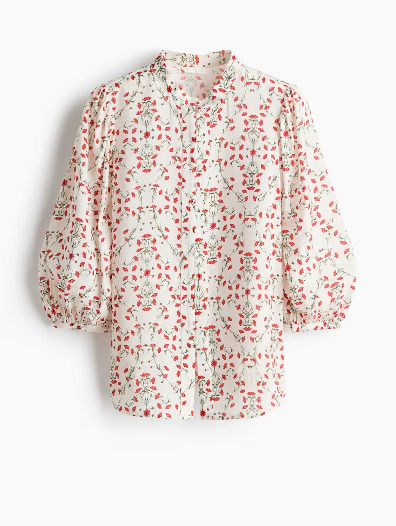 H&M baloon sleeve floral blouse