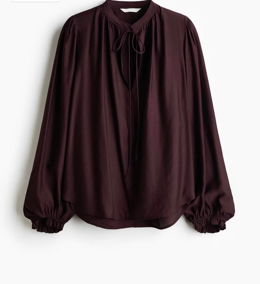 H&M dark brown shirt