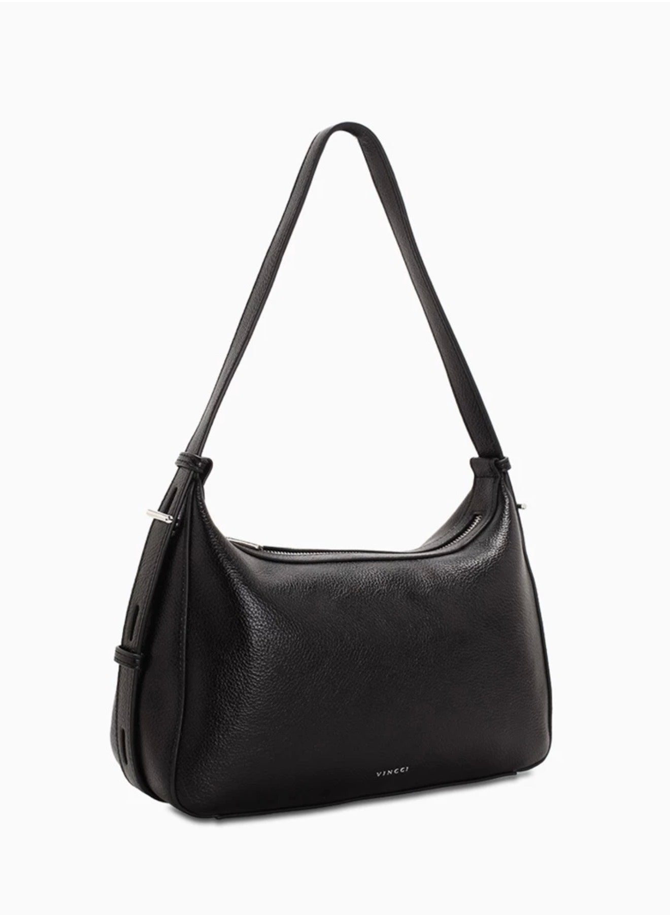 Vincci black bag with side buckle