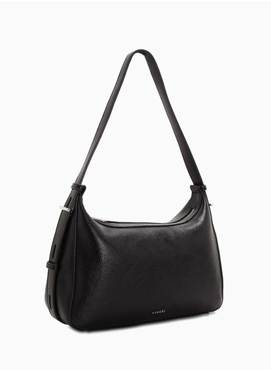 Vincci black bag with side buckle