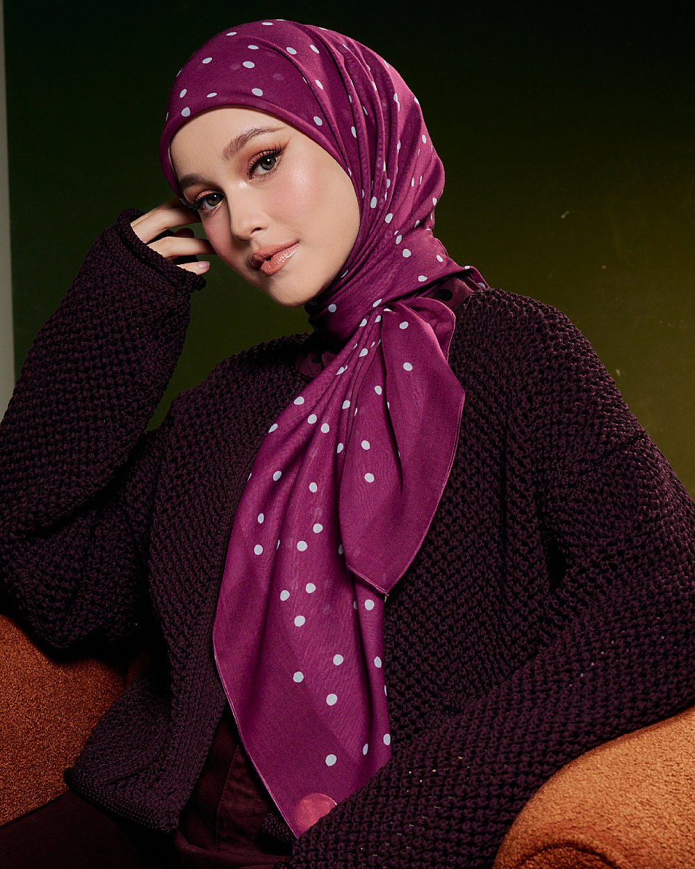 S.publika cherry polka scarf