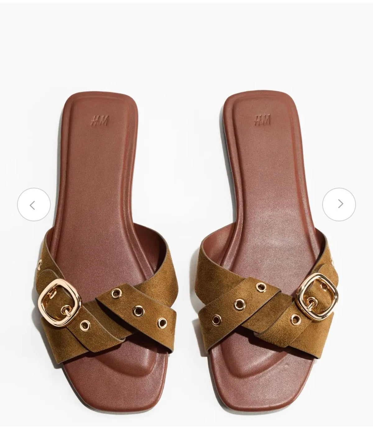 H&M dark beige sandals