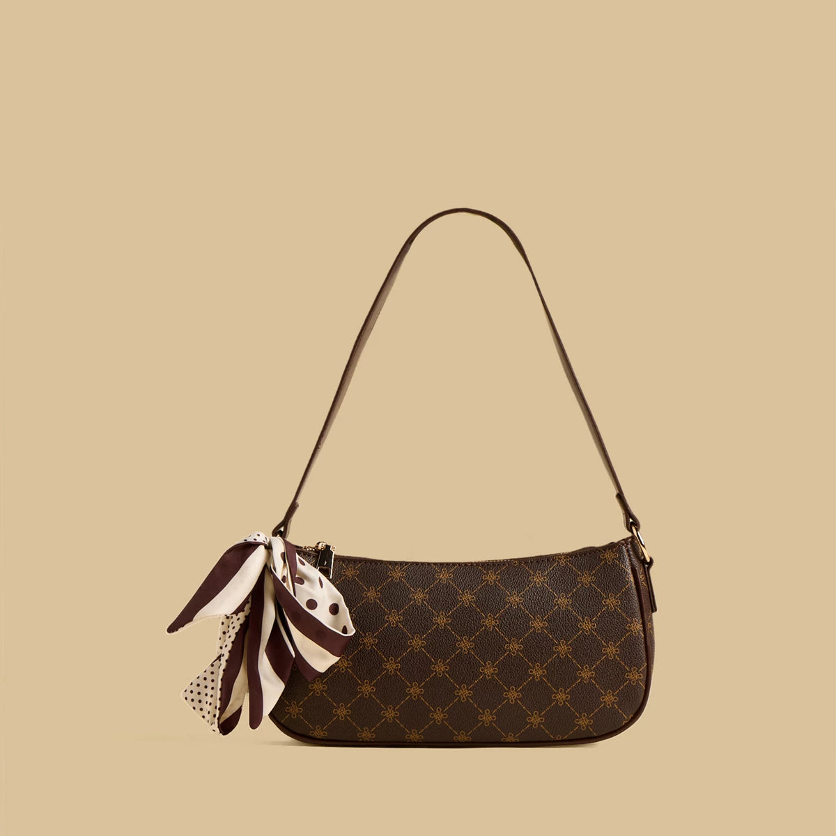 Max monogram bag with scarf