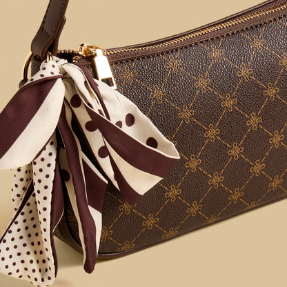 Max monogram bag with scarf