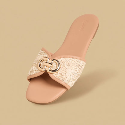 Max embroidered flat sandals