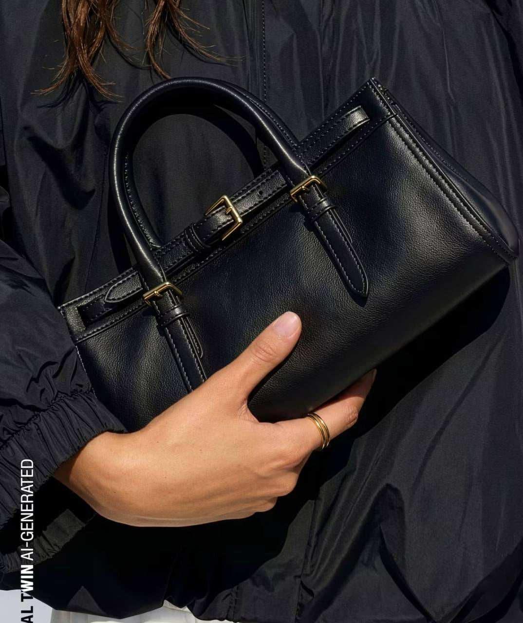 H&M Rectangular Shoulder Bag - Black
