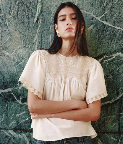 H&M Lace Cotton Blouse
