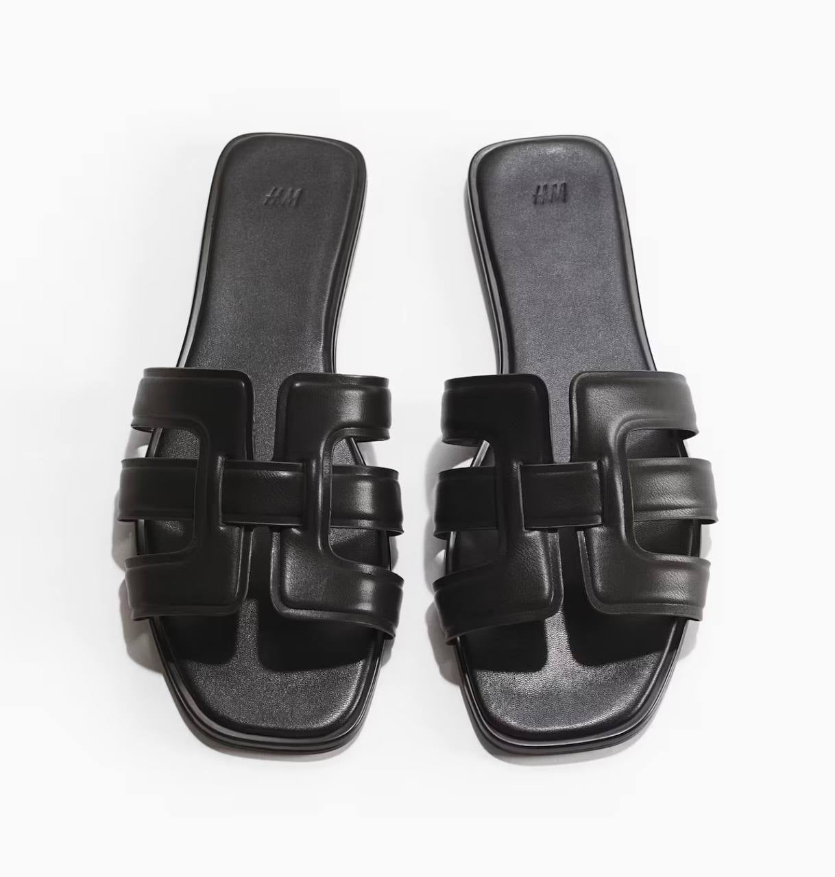 H&M Sandals with Lightly Padded Soles - Black