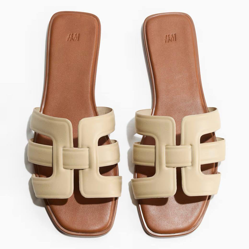 H&M Sandals with Lightly Padded Soles - Beige