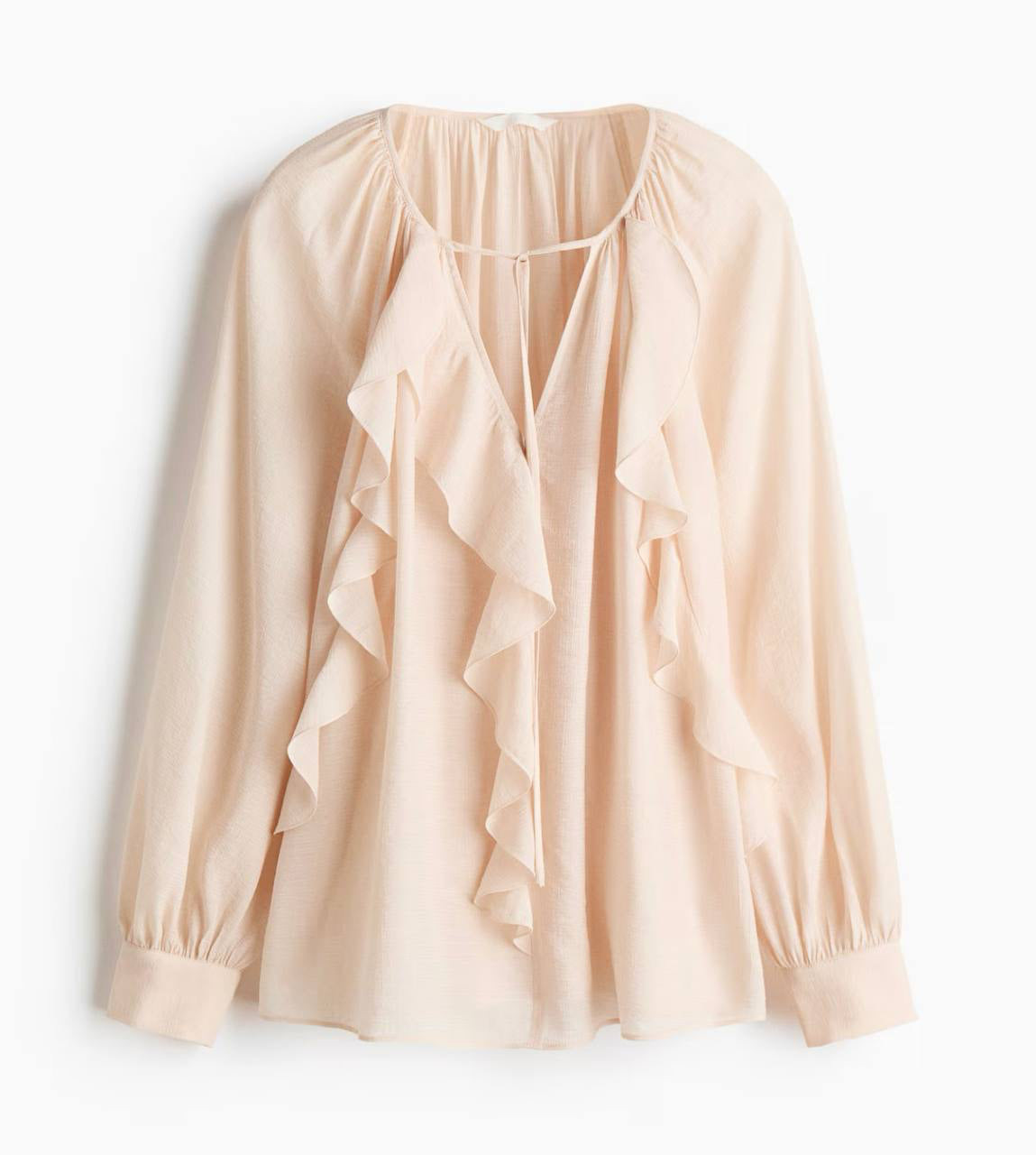 H&M Flounce Trimmed Blouse