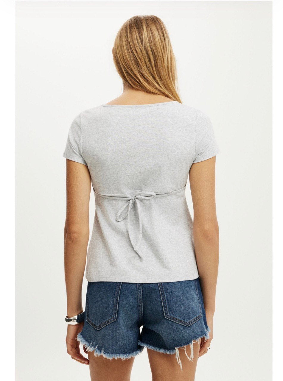 Cotton On Baby Doll Tee Grey
