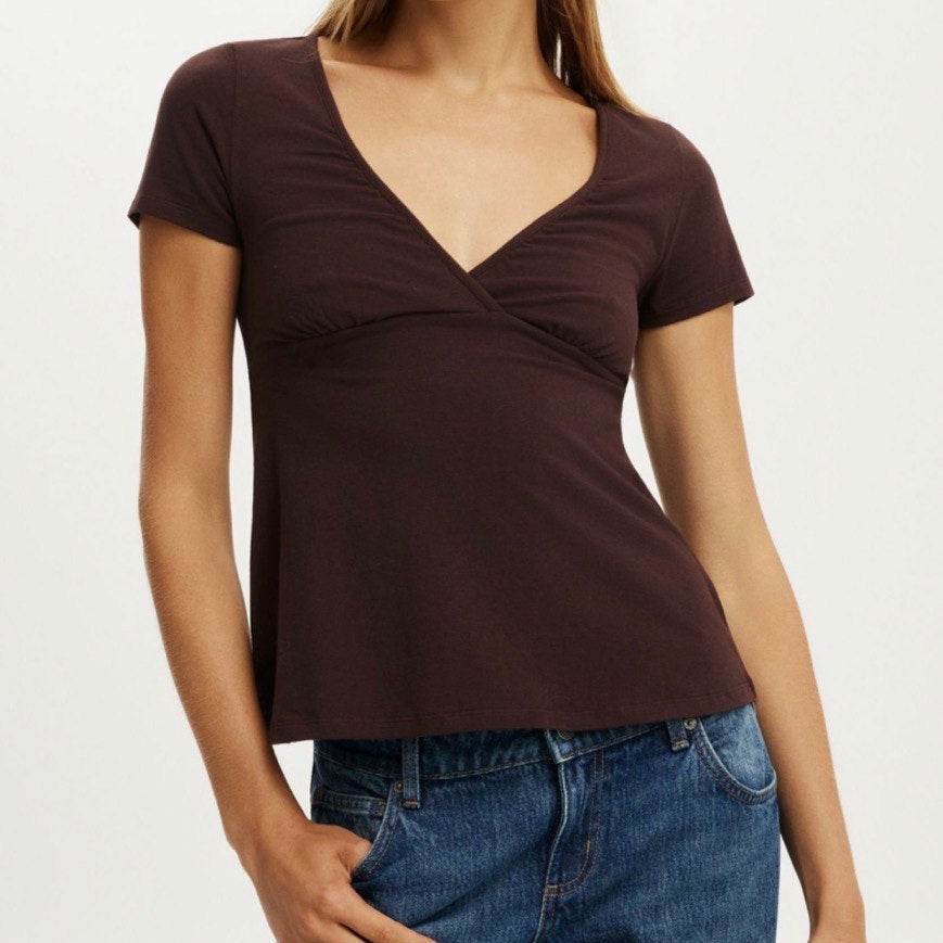 Cotton On Baby Doll Tee Brown