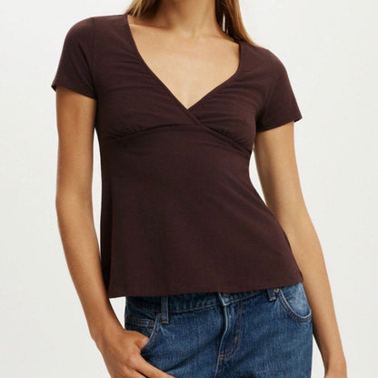 Cotton On Baby Doll Tee Brown