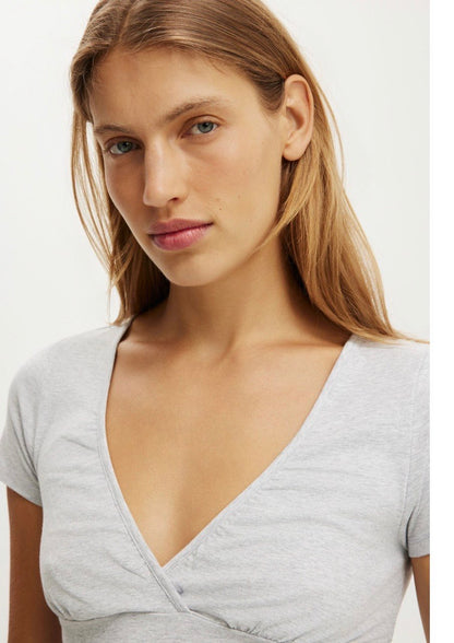 Cotton On Baby Doll Tee Grey