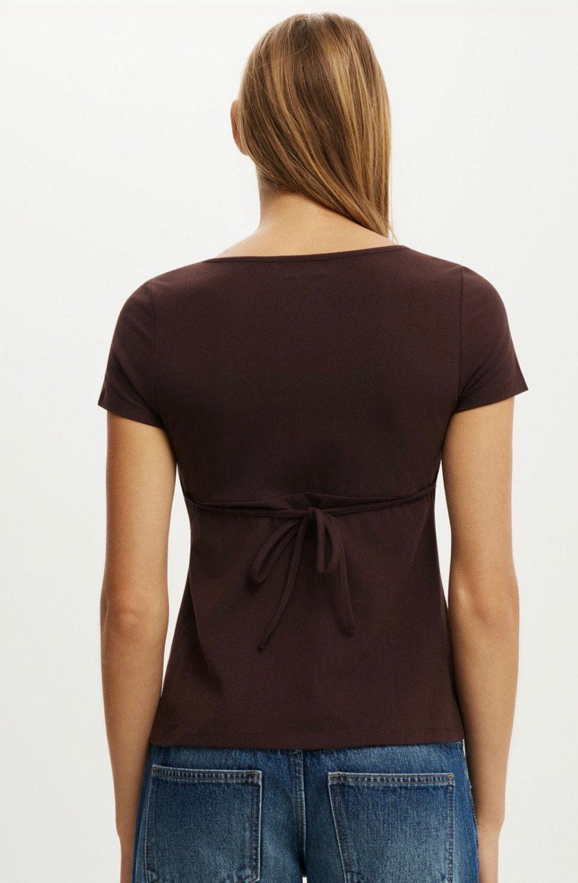 Cotton On Baby Doll Tee Brown