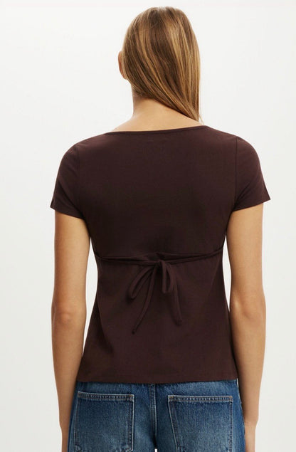 Cotton On Baby Doll Tee Brown