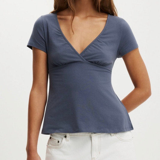 Cotton On Baby Doll Tee Dark Grey