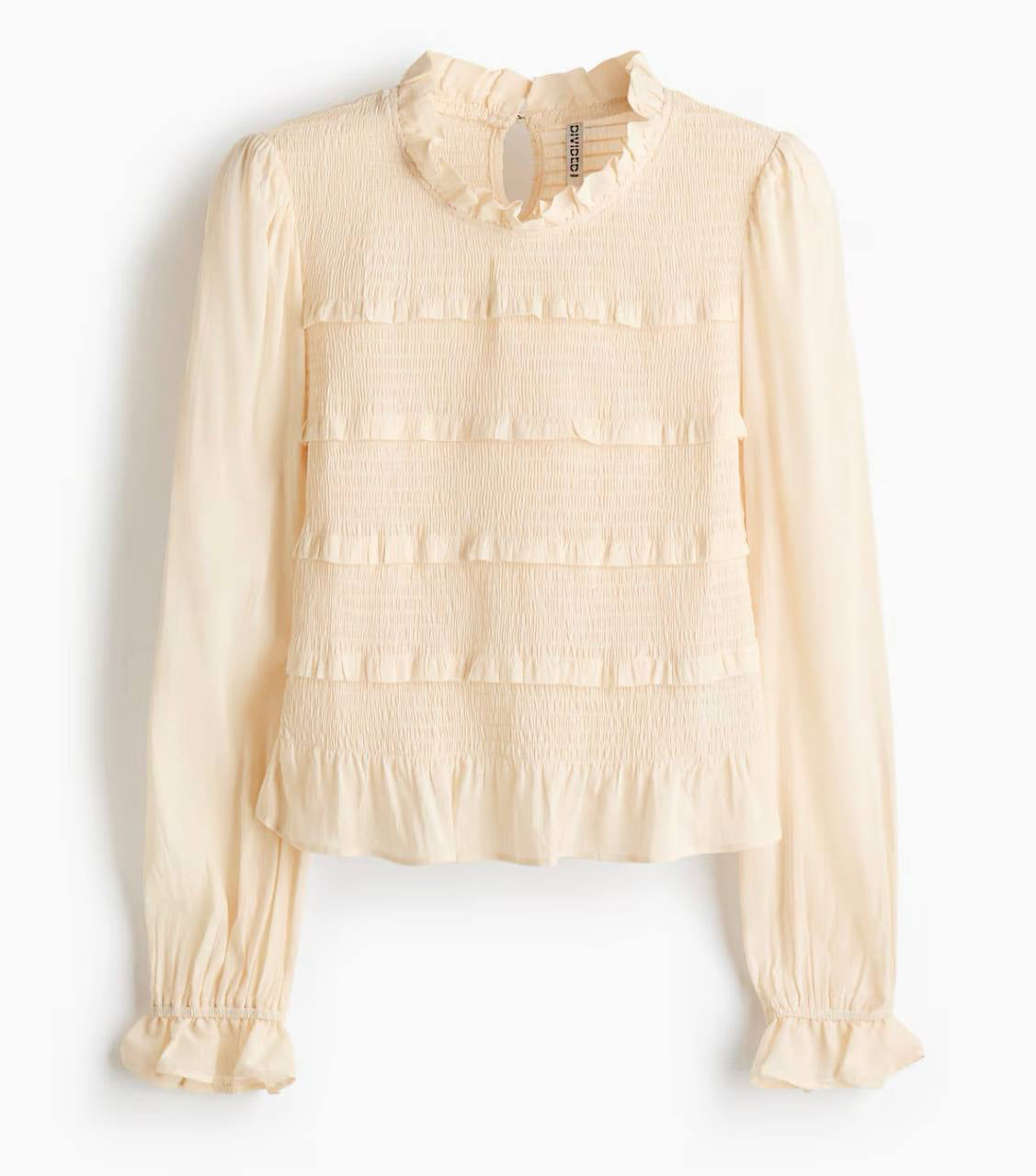 H&M Smocked-Bodice Top