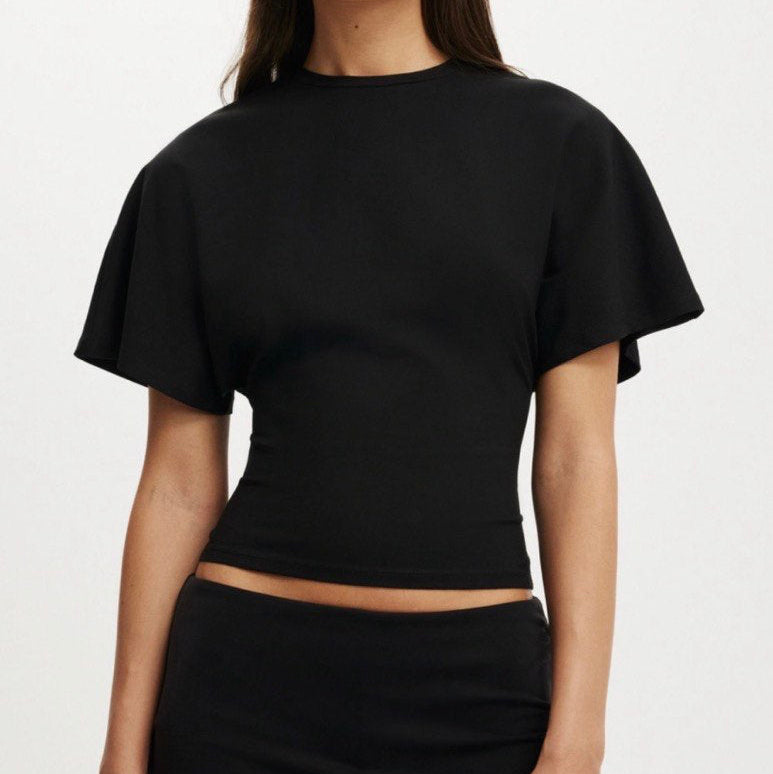 Cotton On Batwing Short Sleeve Black