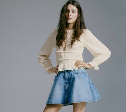 H&M Smocked-Bodice Top