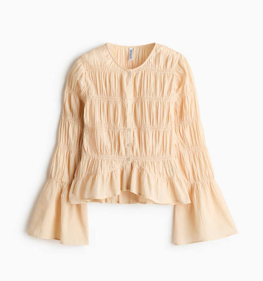 H&M Cotton Blouse - Beige