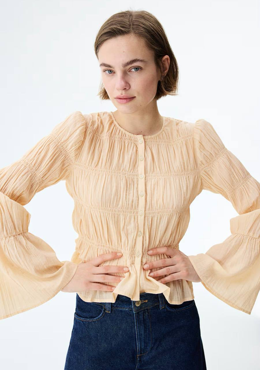 H&M Cotton Blouse - Beige