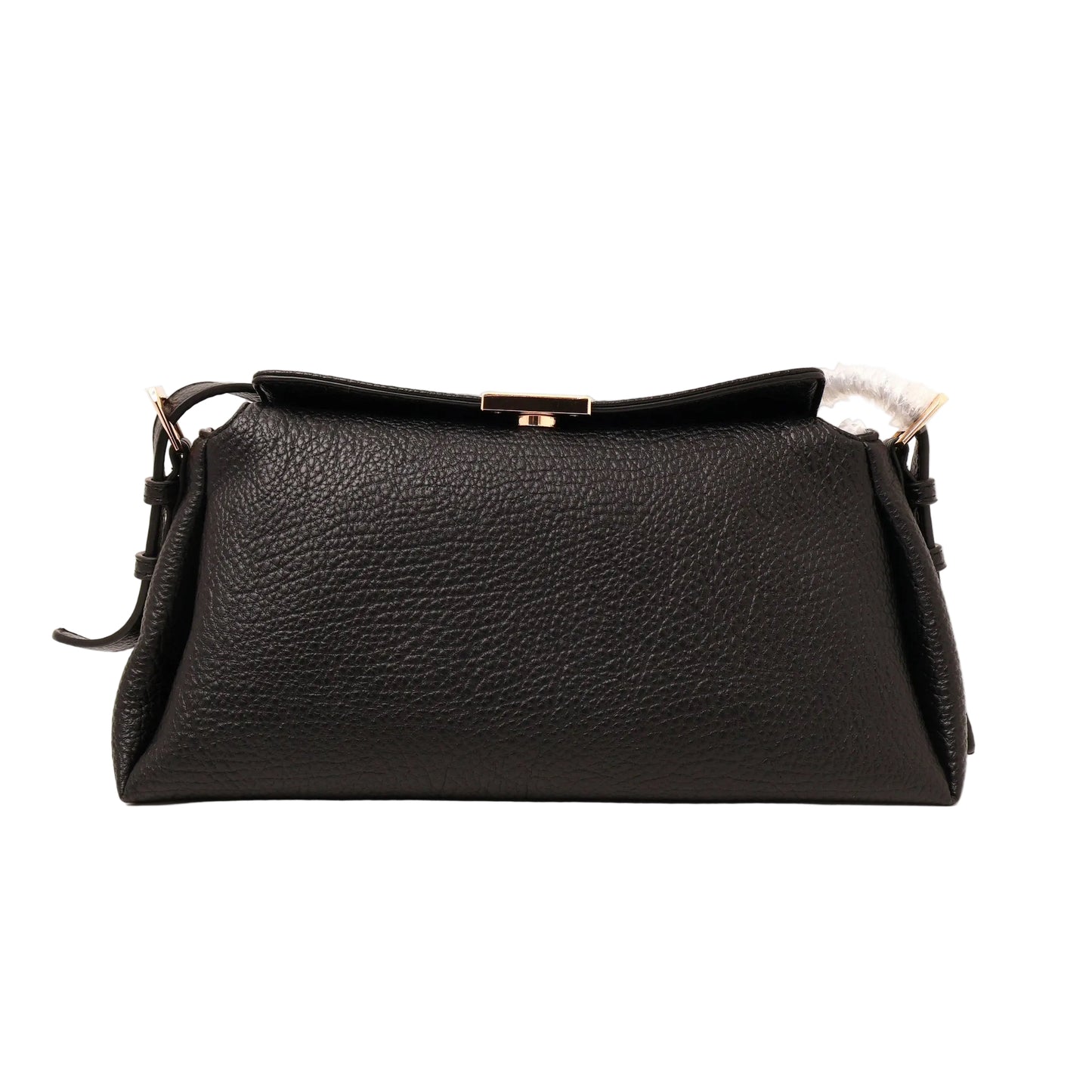 Vincci curved top flap bag  black