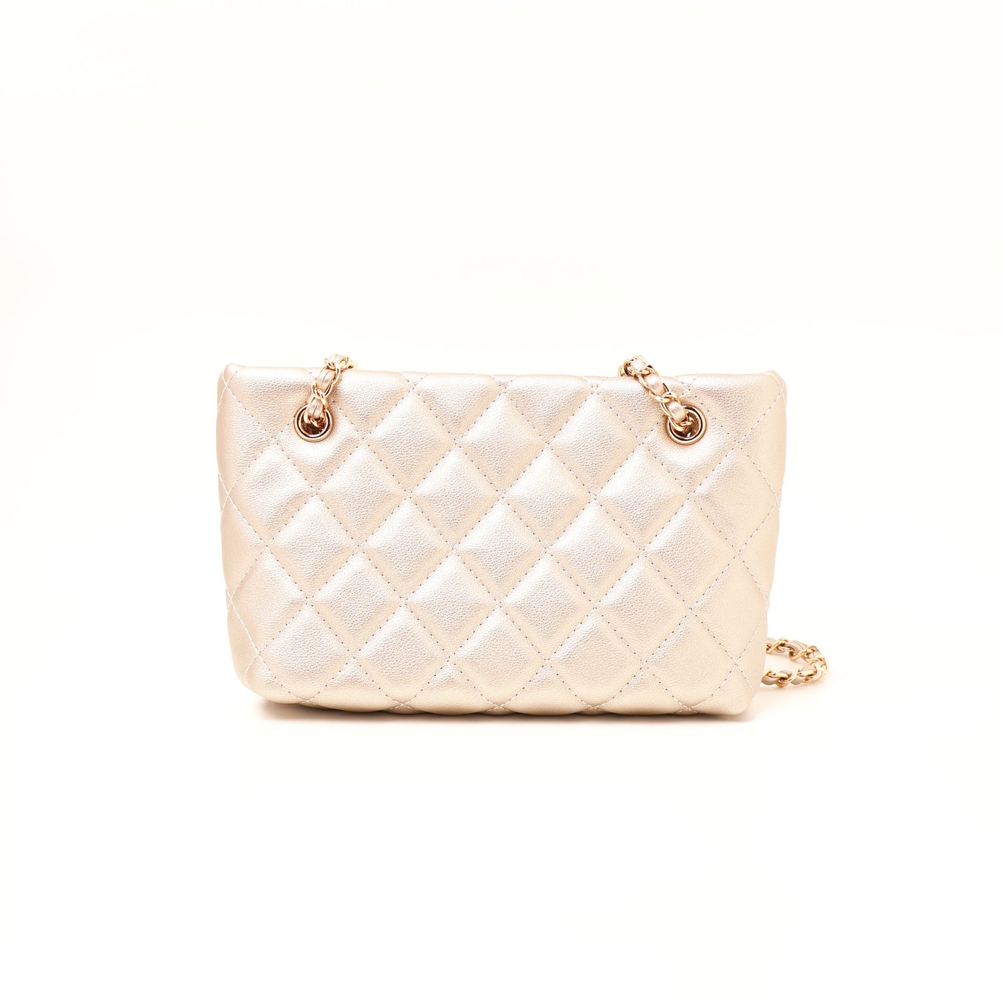 Vincci quilted shoulder bag gold