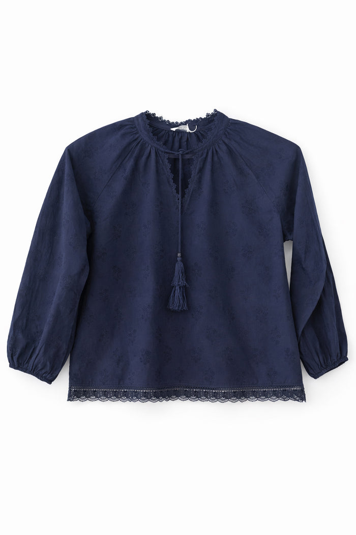 Filanto Embroidered Navy Blue Shirt