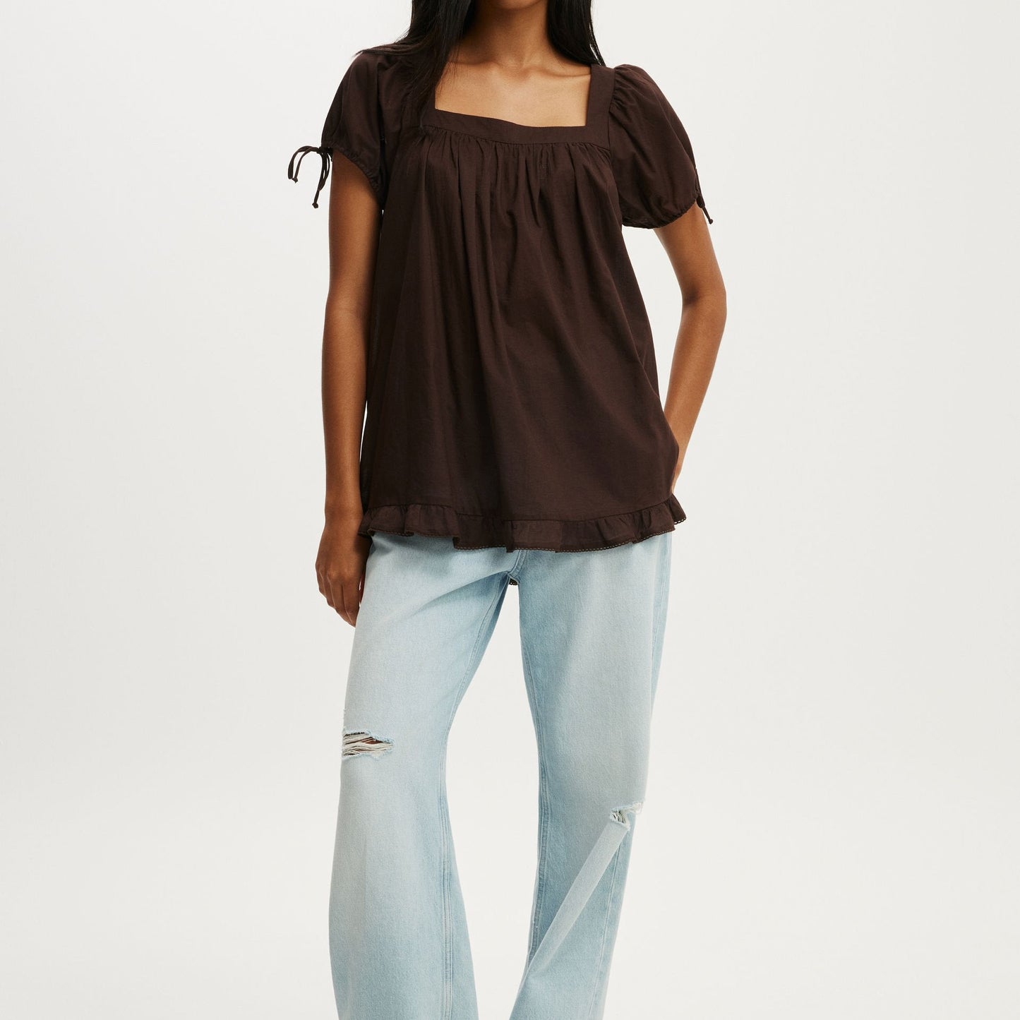 Cotton On Baby Doll Tunic Brown