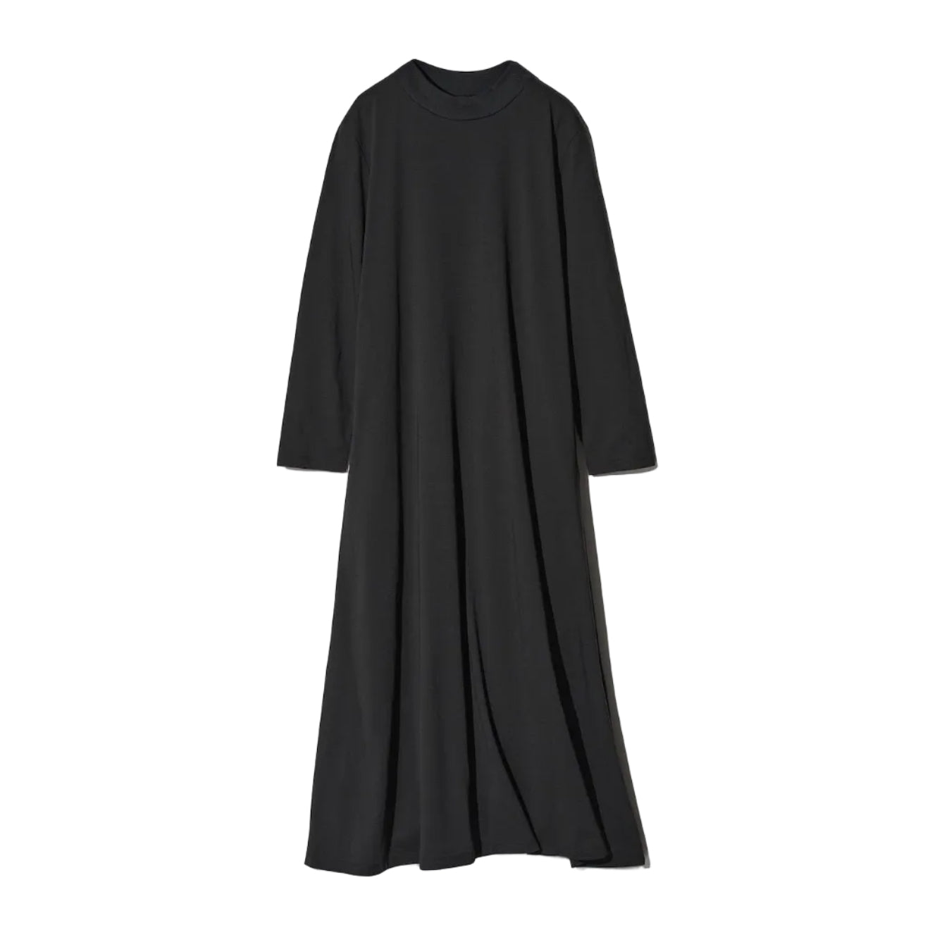 Black cotton flare dress