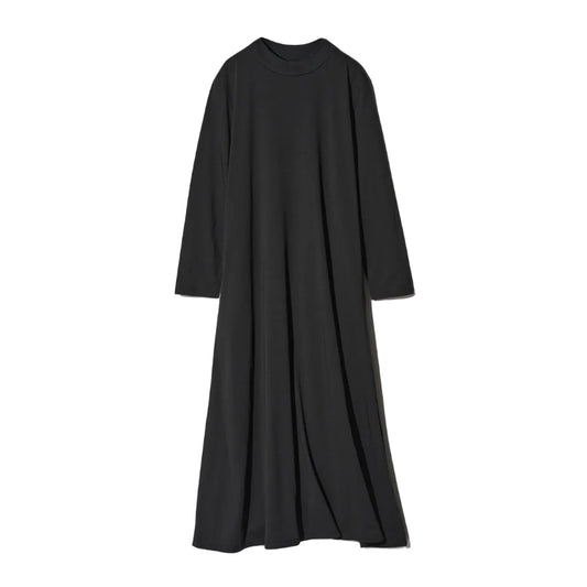Black cotton flare dress